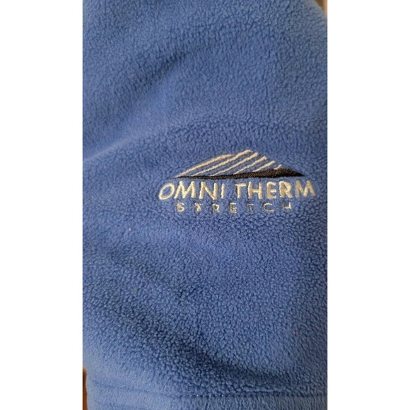 Columbia Blue Omni Therm Stretch V-Neck Sweater Womens Size L Outdoors Hiking - Picture 3 of 6